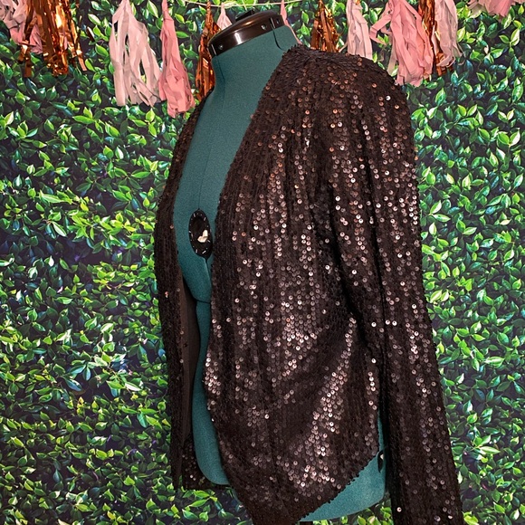 Black Sequin Jacket - Picture 4 of 4
